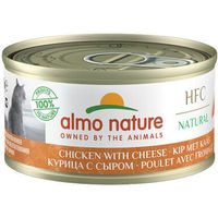 Produktbild von Almo Nature HFC 70 Natural Katzenfutter Huhn und Käse Monoprotein 24 x 70 g