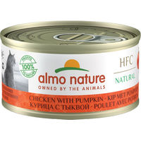 Produktbild von Almo Nature HFC 70 Natural Katzenfutter Huhn und Kürbis Monoprotein 24 x 70 g