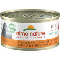 Produktbild von Almo Nature HFC 70 Natural Katzenfutter Huhn und Thunfisch Monoprotein 24 x 70 g