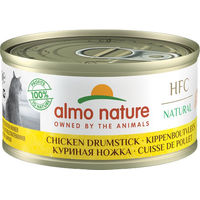 Produktbild von Almo Nature HFC 70 Natural Katzenfutter Hühnerschenkel Monoprotein 24 x 70 g
