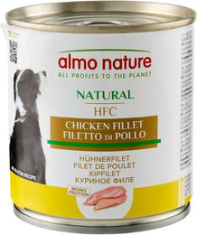 Almo Nature HFC Classic Adult Hundefutter Hühnerbrust Stückchen in Sauce 12 x 280 g Monoprotein ohne Konservierungsstoffe und Aromastoffe - 6 x 280 g – Bild 1 von 8
