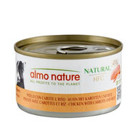Produktbild von Almo Nature HFC Classic Home Made Hund Nassnahrung Huhn mit Karotten und Reis 95 g 24 Stück