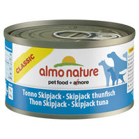 Produktbild von Almo Nature HFC Classic Nassnahrung für Hunde Adult mit Skip Jack Thunfisch und Kabeljau in Sauce 24 x 95 g