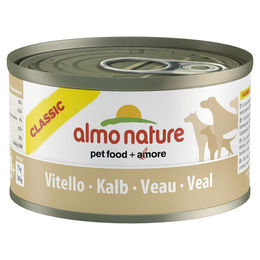 Almo Nature HFC Classic Nassnahrung für Hunde mit Kalb Stückchen in Sauce 24 x 95 g Monoprotein ohne künstliche Zusatzstoffe – Bild 1 von 2