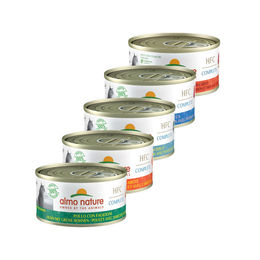 Produktbild von Almo Nature HFC Complete Adult Nassfutter für Katzen mit Fisch und Huhn in der Dose