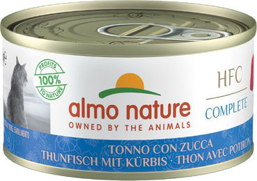 Almo Nature HFC Complete Katzen Nassfutter Adult Thunfisch mit Kürbis Stückchen in Sauce getreidefrei 24 x 70 g - 6 x 70 g – Bild 1 von 8