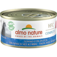 Produktbild von Almo Nature HFC Complete Katzen Nassfutter Adult Thunfisch mit Kürbis Stückchen in Sauce getreidefrei 24 x 70 g - 6 x 70 g