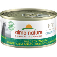 Produktbild von Almo Nature HFC Complete Katzen Nassfutter Huhn mit grünen Bohnen Stückchen in Sauce Getreidefrei und Glutenfrei 24 x 70 g - 24 x 70 g