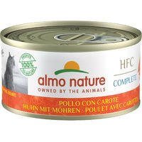 Produktbild von Almo Nature HFC Complete Katzen Nassfutter Huhn mit Möhren Adult Getreidefrei 24 x 70 g - 24 x 70 g