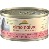 Produktbild von Almo Nature HFC Complete Kitten Nassfutter für Katzen mit Lachs und Thunfisch