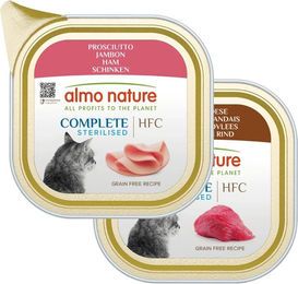 Almo Nature HFC Complete Sterilised Katzenfutter Irisches Angus-Rind zur Gewichtskontrolle im Becher – Bild 1 von 3