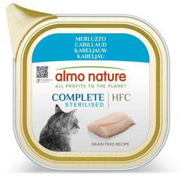 Produktbild von Almo Nature HFC Complete Sterilized Katzenfutter Kabeljau mit Schwein und Huhn getreidefrei glutenfrei 17 x 85 g - 17 x 85 g