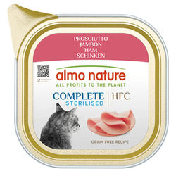 Produktbild von Almo Nature HFC Complete Sterilized Katzenfutter Schinken Huhn Getreidefrei Glutenfrei 17 x 85 g - 17 x 85 g