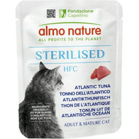 Produktbild von Almo Nature HFC Functional Sterilised Nassfutter für ausgewachsene Katzen Atlantikthunfisch 24 x 50 g - 6 x 50 g