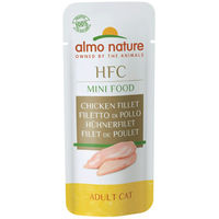 Produktbild von Almo Nature HFC Green Label Mini Food Katzensnack Hühnerfilet für erwachsene Katzen 3 g - 3 g