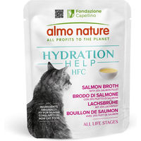 Produktbild von Almo Nature HFC Hydration Help Nassfutter für Katzen Lachsbrühe mit Lachsfilet 24 x 50 g - 24 x 50 g