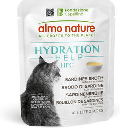 Produktbild von Almo Nature HFC Hydration Help Nassfutter Sardinenbrühe mit Sardinen für Katzen 24 x 50 g - 24 x 50 g