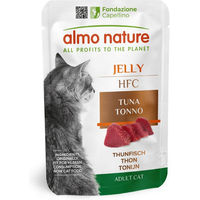 Produktbild von Almo Nature HFC Jelly Katzen Nassfutter Thunfisch Stückchen in Gelee Adult 24 x 55 g - 24 x 55 g