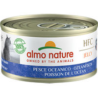 Produktbild von Almo Nature HFC Jelly Katzenfutter Nassfutter Ozeanfisch Stückchen in Gelee Adult 24 x 70 g - 24 x 70 g