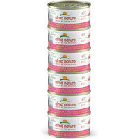 Produktbild von Almo Nature HFC Jelly Katzenfutter Stückchen in Gelee Lachs & Huhn Adult Glutenfrei 6x70g - 6 x 70 g