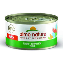 Produktbild von Almo Nature HFC Jelly Katzenfutter Thunfisch Stückchen in Gelee 12x70g - 12 x 70 g