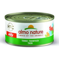 Produktbild von Almo Nature HFC Jelly Katzenfutter Thunfisch Stückchen in Gelee 12x70g - 12 x 70 g