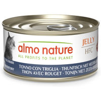Produktbild von Almo Nature HFC Jelly Thunfisch mit Meerbarbe Katzenfutter Adult 6 x 70 g - 6 x 70 g