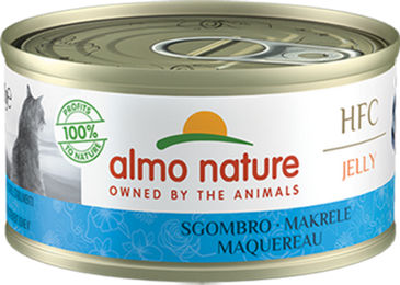 Almo Nature HFC Katzen Nassfutter Fisch Stückchen in Gelee Glutenfrei Adult 24x70g - 24 x 70 g – Bild 1 von 2