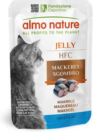Produktbild von Almo Nature HFC Katzen Nassfutter Makrele Stückchen in Gelee 24 x 55 g - 24 x 55 g
