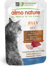 Almo Nature HFC Katzen Nassfutter Thunfisch mit Seezunge in Gelee 24 x 55 g - 24 x 55 g – Bild 1 von 4