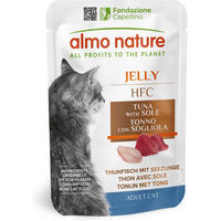 Produktbild von Almo Nature HFC Katzen Nassfutter Thunfisch mit Seezunge in Gelee 24 x 55 g - 24 x 55 g