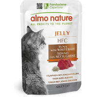 Produktbild von Almo Nature HFC Katzen Nassfutter Thunfisch und Jungsardinen in Gelee, 24 x 55 g, glutenfrei und ohne Farb- oder Aromastoffe - 24 x 55 g