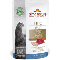 Produktbild von Almo Nature HFC Katzenfutter Adult Thunfisch mit Seezunge in Gelee 24x55g