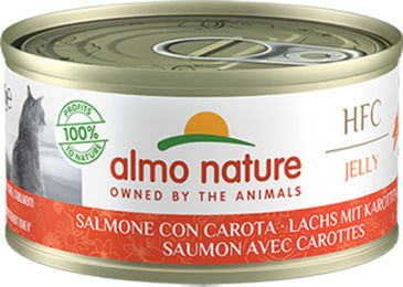 Almo Nature HFC Katzenfutter Lachs mit Karotten Stückchen in Gelee Adult 24 x 70 g - 24 x 70 g – Bild 1 von 6