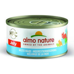 Almo Nature HFC Katzenfutter Meerestiermischung mit Fisch und Garnele in Gelee für Adult, 24 x 70 g - 24 x 70 g – Bild 1 von 4