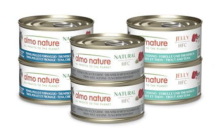 Almo Nature HFC Katzenfutter Multipack mit Thunfisch und Huhn Stückchen in Sauce Adult 24 x 70 g - 6 x 70 g – Bild 1 von 7