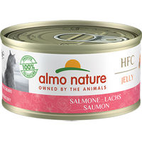 Produktbild von Almo Nature HFC Katzenfutter Nass Lachs Stückchen in Gelee Monoprotein Adult 24 x 70 g - 24 x 70 g