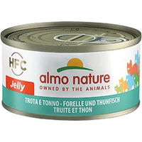 Produktbild von Almo Nature HFC Katzenfutter Stückchen in Gelee Forelle & Thunfisch 24 x 70 g
