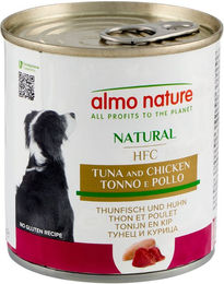Produktbild von Almo Nature HFC Katzenfutter Stückchen in Sauce Thunfisch und Huhn 6 x 290 g - 6 x 280 g