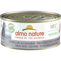 Produktbild von Almo Nature HFC Katzenfutter Thunfisch mit Jungsardellen in Sauce 24 x 150 g