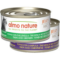 Produktbild von Almo Nature HFC Katzenfutter Thunfisch mit Stückchen in Gelee und hohem Fleischanteil