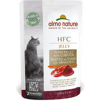 Produktbild von Almo Nature HFC Katzenfutter Thunfischfilet mit Hummer in Gelee für Adult 24x55g