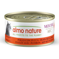 Produktbild von Almo Nature HFC Katzenmousse Huhn mit Kürbis 24 x 70 g - 6 x 70 g