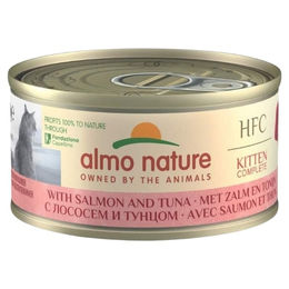 Almo Nature HFC Kitten Complete Katzenvollfutter Lachs mit Thunfisch 24 x 70 g – Bild 1 von 1