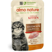 Produktbild von Almo Nature HFC Kitten Katzenfutter Huhn glutenfrei 12 x 55 g - 12 x 55 g