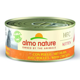 Almo Nature HFC Kitten Nassfutter Huhn Stückchen in Sauce glutenfrei 24 x 150 g - 12 x 150 g – Bild 1 von 3
