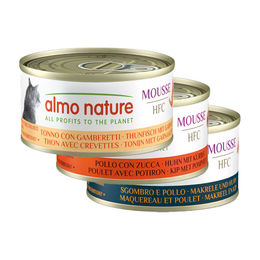 Almo Nature HFC Mousse Thunfisch mit Garnelen mit hohem Fleischanteil Dose – Bild 1 von 2