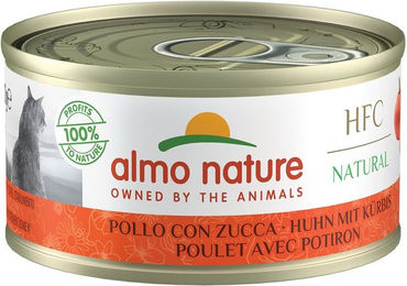 Almo Nature HFC Nassfutter für ausgewachsene Katzen Huhn mit hohem Fleischanteil glutenfrei 6 x 70g - 6 x 70 g – Bild 1 von 2