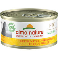 Produktbild von Almo Nature HFC Natural Hühnerfilet Katzen Nassfutter Adult Monoprotein 24 x 70 g - 24 x 70 g