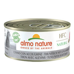 Almo Nature HFC Natural Katzen Nassfutter Adult Thunfisch mit Sardinen Stückchen in Sauce glutenfrei 24 x 150 g - 24 x 150 g – Bild 1 von 4